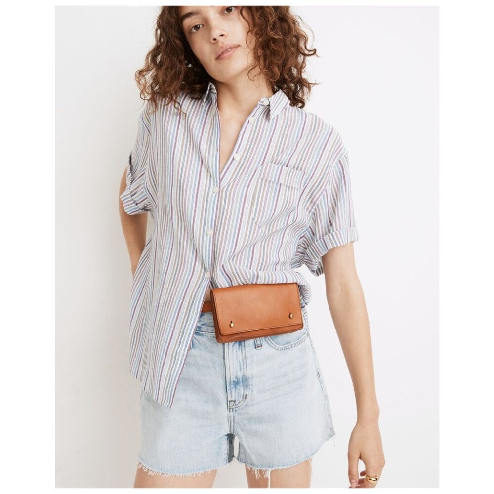 Madewell Chronicle Shirt in Rainbow Stripe